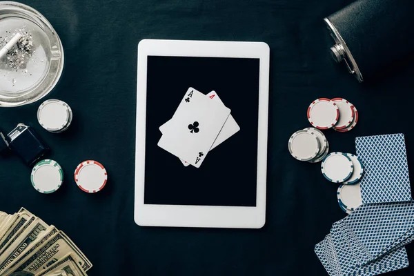 Mobile app interface showing live football and casino games